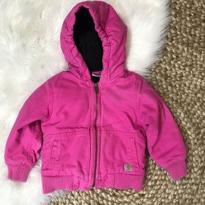 Carhartt Girls Pink Zip Up Jacket